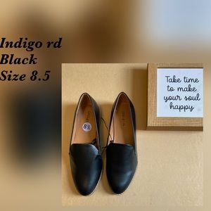 Black indigo shoes